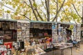 The famous booksellers along the quays of the Seine, in Paris, France