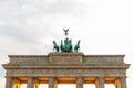 Famous Brandenburg Gate in Berlin. Architectural monuments of Germany