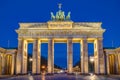 The famous Brandenburg Gate in Berlin Royalty Free Stock Photo