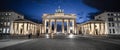 Famous Brandenburg Gate in Berlin at night