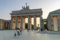 Famous Brandenburg Gate one of the most famous monuments in Berlin.