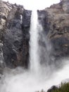 Bridalveil Falls - Waterfall in the Yosemite National Park, Sierra Nevada, California Royalty Free Stock Photo