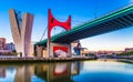 Famous bridge in Bilbao Basque Country Spain