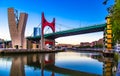 Famous bridge in Bilbao Basque Country Spain