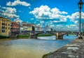 Famous bridge in Florence, Italy. Royalty Free Stock Photo
