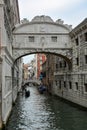 The famous bridge if sighs in Venice, Italy