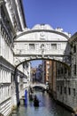 The famous Bridge of Sighs in Venice, Italy