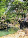 Famous bridge unknown oldtown of Huangyao in Zhaoping County, Guangxi, China Royalty Free Stock Photo