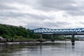 Famous bridges linking Newcastle and Gateshead over the river Tyne Royalty Free Stock Photo