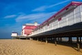 Famous Britannia pier in in Great Yarmouth.Great Britain