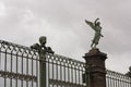 Famous bronze angels in Puebla