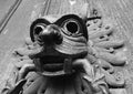 The famous bronze Sanctuary Knocker on the North Door of Durham Cathedral