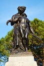 Famous bronze statues in Conegliano Veneto, Treviso, Italy