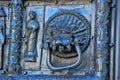 Famous bronze west entrance gates of St.Sophia Cathedral in Veliky Novgorod Royalty Free Stock Photo