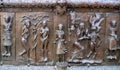 Famous bronze west entrance gates of St.Sophia Cathedral in Veliky Novgorod Royalty Free Stock Photo