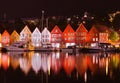 Famous Bryggen street in Bergen - Norway