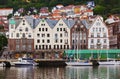 Famous Bryggen street in Bergen - Norway