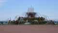 Famous Buckingham Fountain at Chicago Grant Park - CHICAGO. UNITED STATES - JUNE 11, 2019