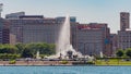 Famous Buckingham Fountain at Chicago Grant Park - CHICAGO, USA - JUNE 11, 2019