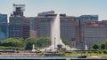 Famous Buckingham Fountain at Chicago Grant Park - CHICAGO, USA - JUNE 11, 2019