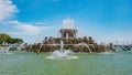 Famous Buckingham Fountain at Chicago Grant Park - CHICAGO, USA - JUNE 11, 2019