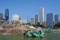 Famous Buckingham fountain in Grant Park