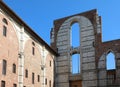 Building Called FACCIATONE the unfinished part of the cathedral of Siena in Central Italy Royalty Free Stock Photo