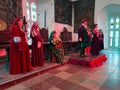 Famous Bunratty Entertainers at Bunratty Banquet Royalty Free Stock Photo