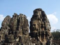 The Famous Busts At The Bayon Temple, Cambodia
