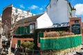 Famous cabaret called the agile rabbit located at a corner on the steep streets of Montmartre neighborhood