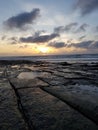 Sunset Cable Beach Broome Australian outback Royalty Free Stock Photo