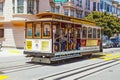 Famous Cable Car Bus near Royalty Free Stock Photo