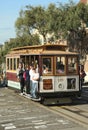 The famous cable car in San Francisco