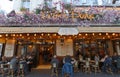 The famous Cafe Le Vrai Paris . It is located in the Montmartre, Paris, France.