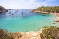 Cala Salada beach, Ibiza, Spain Royalty Free Stock Photo