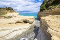 Canal D`Amour at Sidari, Corfu, Greece Royalty Free Stock Photo