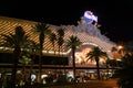 Famous casino in las vegas at night