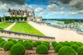 Famous castle of Amboise,Loire Valley,France,Europe Royalty Free Stock Photo