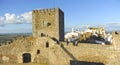 The famous castle of Monsaraz, Portugal, southern Europe Royalty Free Stock Photo