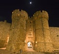 Famous Castle Of Rhodes In Greece