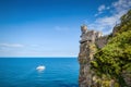 The famous castle Swallow`s Nest on rock in Crimea
