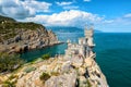 The famous castle Swallow`s Nest on rock in Crimea