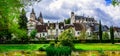 Famous castles of Loire valley - royal residence Loches. France Royalty Free Stock Photo