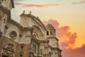 Famous cathedral in Cadiz Royalty Free Stock Photo