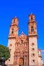 Famous cathedral of Santa Prisca in taxco city, in Guerrero, mexico II Royalty Free Stock Photo