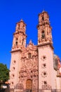 Famous cathedral of Santa Prisca in taxco city, in Guerrero, mexico XV Royalty Free Stock Photo