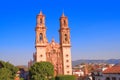Famous cathedral of Santa Prisca in taxco city, in Guerrero, mexico XX Royalty Free Stock Photo