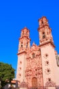 Famous cathedral of Santa Prisca in taxco city, in Guerrero, mexico XXI Royalty Free Stock Photo