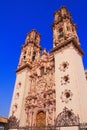 Famous cathedral of Santa Prisca in taxco city, in Guerrero, mexico XVI Royalty Free Stock Photo