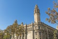 The famous central Post Office building in the city of Barcelona Royalty Free Stock Photo